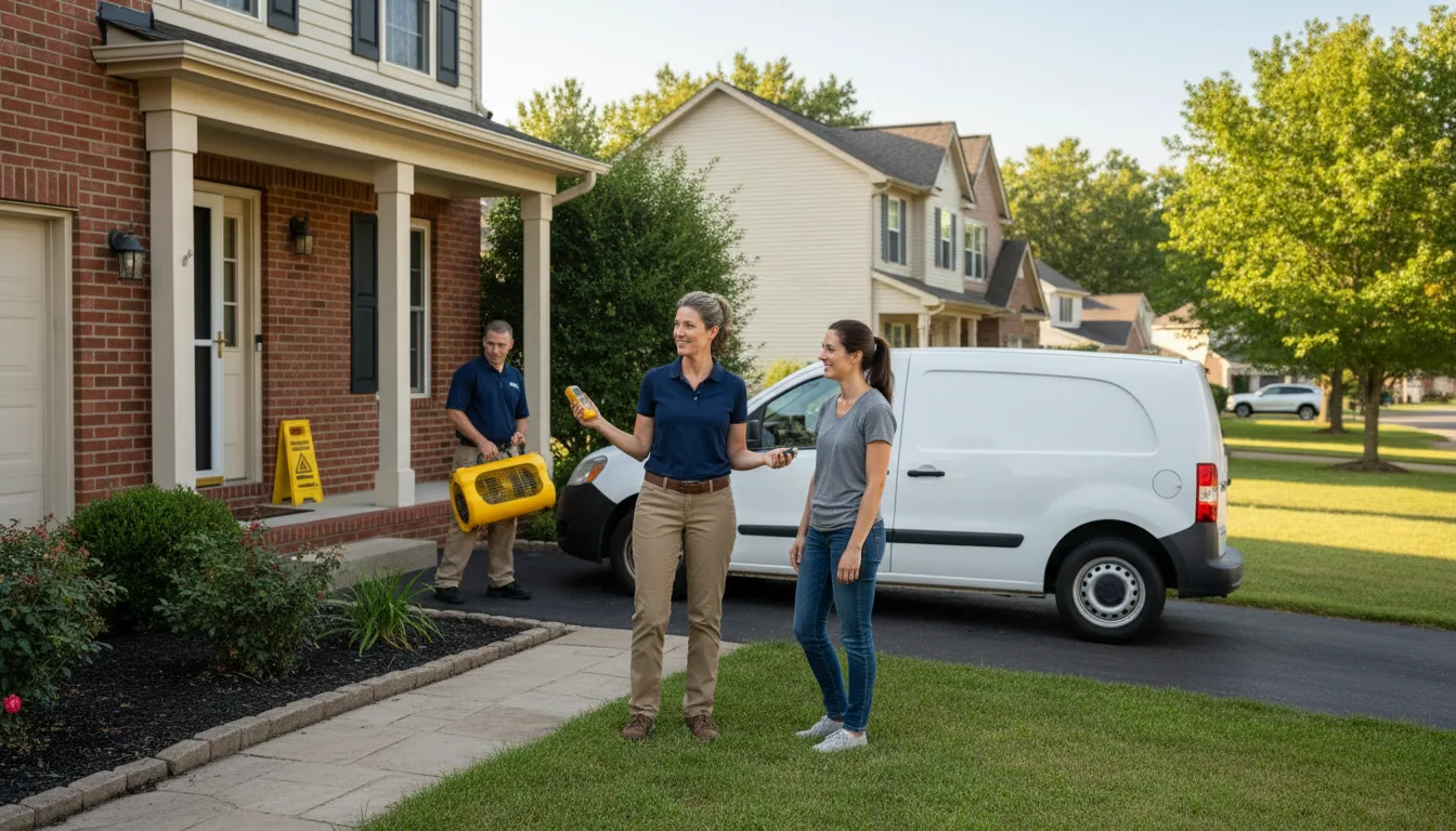 Residential water damage restoration in Glenmoore, PA